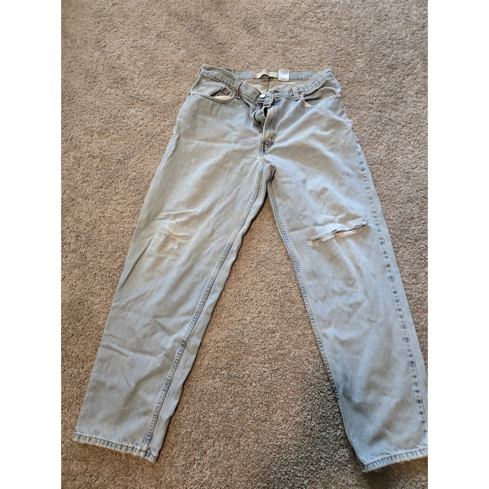 Vintage 2002 Y2k Levis 560 Grunge Thrashed Distressed Skater 34/32